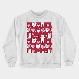 pet lover quotes cat Crewneck Sweatshirt